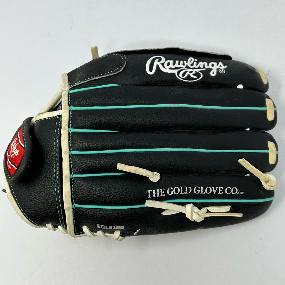 Rawlings Softball Glove WFP115MT Left Hand Throw Leather Palm Black Fast Pitch
